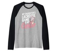 My Daughters Lacrosse Game is My Cardio Lacrosse Mom Raglan Baseball Tee