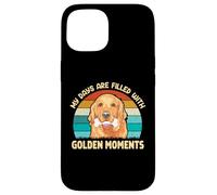 My Days Are Filled With Golden Moments, Golden Retriever Dog Case for iPhone 15