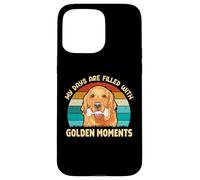 My Days Are Filled With Golden Moments, Golden Retriever Dog Case for iPhone 15 Pro Max