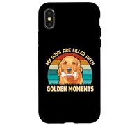 My Days Are Filled With Golden Moments, Golden Retriever Dog Case for iPhone X/XS