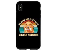 My Days Are Filled With Golden Moments, Golden Retriever Dog Case for iPhone XS Max