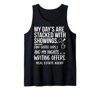 My Days are Stacked with Showings Real Estate Agent Graphic Tank Top