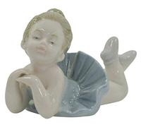 My Décor Little Girl Figurine - Young Child Ballerina Decorative Porcelain Shelf Ornament