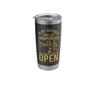 My Defense i was Left Unsupervised The Fabric Store was Open Stainless Steel Insulated Tumbler