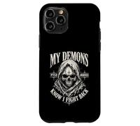My Demons Know I Fight Back Skull PTSD Awareness Case for iPhone 11 Pro