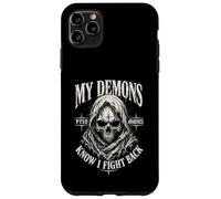 My Demons Know I Fight Back Skull PTSD Awareness Case for iPhone 11 Pro Max