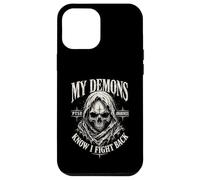 My Demons Know I Fight Back Skull PTSD Awareness Case for iPhone 12 Pro Max