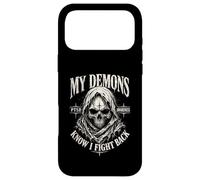 My Demons Know I Fight Back Skull PTSD Awareness Case for iPhone 17 Pro Max