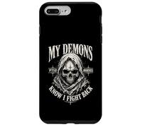 My Demons Know I Fight Back Skull PTSD Awareness Case for iPhone 7 Plus/8 Plus