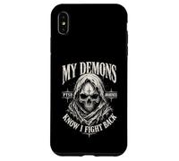 My Demons Know I Fight Back Skull PTSD Awareness Case for iPhone XS Max