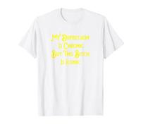 My Depression is Chronic But This Bitch is Iconic Funny T-Shirt, Men, White, 6X-Large