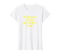 My Depression is Chronic But This Bitch is Iconic Funny T-Shirt, Women, White, Small