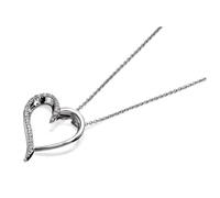 My Diamonds Silver Diamond Heart Necklace - EXCLUSIVE - D9977
