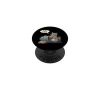 My Diet is Trash - Raccoon eating a pizza from the trash PopSockets Adhesive PopGrip