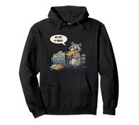 My Diet is Trash - Raccoon eating a pizza from the trash Pullover Hoodie