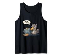 My Diet is Trash - Raccoon Eating a Pizza from the Trash Tank Top