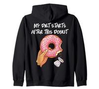 My Diet Starts After This Donut Doughnut Food Lover Donuts Zip Hoodie