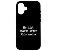 My diet starts after this nacho Funny Nacho Minimalist Case for iPhone 16