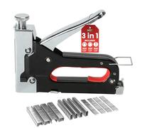 My DIY 3-in-1 Heavy Duty Staple Gun with 1500 Staples T'U'D - Staple Gun & Remover for Wood & Upholstery Wall Stapler for Home Repairs, Carpentry, Upholstery, DIY Adjustable Force, Quick-Jam Release