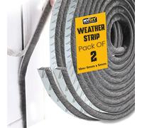 My DIY Draft Excluder for Door 2 Pack - 10M Self Adhesive Draught Excluder for Doors & Windows Brush Seal - Air Stopper Draught Excluder Strip - Sound & Dustproof Energy-Saving Seal (10m)