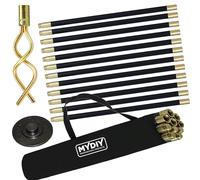 MY DIY Drain Rod Set 12 Pcs Includes Easy Carry Storage Bag Plunger Double Worm Screw & Connectors Heavy Duty Sewer Gutter Cleaning Drain Unblocker Tool Reaches Up to 9 Meters Length Domestic Home Use