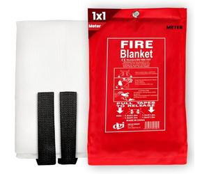 MY DIY Fire Blanket 1x1 Meter Large Kitchen Fire Blanket British Standard UK Fire Suppression Blanket Emergency Fiberglass Fire Blankets for Home Kitchen Garage Office Caravan