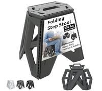 MY DIY Folding Step Stool 15 Inch (40cm) Lightweight Heavy Duty Strong Plastic Stool For Kids & Adults With Easy Carry Handle 150KG Weight Capacity Portable Footstool