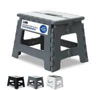 MY DIY Folding Step Stool 9 Inch (22cm) Lightweight Heavy Duty Strong Plastic Stool For Kids & Adults With Easy Carry Handle 150KG Weight Capacity Portable Footstool
