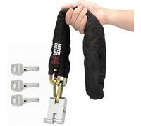 My DIY Heavy-Duty High-Security Bike Chain Lock - 1.8M Stainless Steel Anti-Theft Chain Lock for Bicycles, Motorbikes, Scooters & Mobility Scooters with Waterproof Cover & 3 Keys