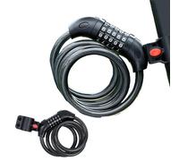 My DIY PROFESSIONAL PRODUCTS Combination Bike Lock 5-Digit Code 1.2M/4Ft Cable Bicycle Security Padlock Cable Lock Including Lock Holder