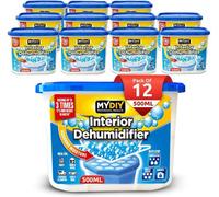 My DIY PROFESSIONAL PRODUCTS Dehumidifiers Disposable 500Ml X 12Pack Moisture Absorber Dehumidifier For Home Condensation Remover Interior Dehumidifiers