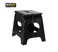 My DIY PROFESSIONAL PRODUCTS Folding Step Stool 15 Inch Lightweight Heavy Duty Strong Plastic Stool Easy Carry Handle 150Kg Weight Capacity Portable Footstool