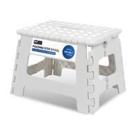 My DIY PROFESSIONAL PRODUCTS Folding Step Stool 8.5 Inch Lightweight Heavy Duty Strong Plastic Stool Easy Carry Handle 150Kg Weight Capacity Portable Footstool