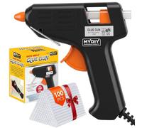 My DIY Professional Products Hot Glue Gun with 100x 7MM Sticks & Built-in Safety Stand Fast Heating Anti Drip Nozzle Mini Melt for Crafting, Art, Sealing, Home Repairs 10W Energy Efficient