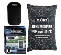 My DIY PROFESSIONAL PRODUCTS Reusable Car Dehumidifier Bag 1000G With Non Slip Dashboard Mat Portable Dehumidifier For Car Reduces Condensation Fog Odours