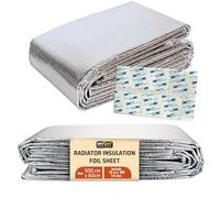 My DIY Radiator Insulation Foil Sheet 60x500cm - Large Reflective Thermal Bubble Backing with 12 PCS Stickers - Energy Saving, Anti-UV, Water Resistant, Easy Installation