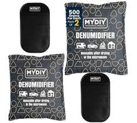 MY DIY Reusable Car Dehumidifier 500 Gram with Non-Slip Dashboard Mat - 2 Pack Portable Car Moisture Absorber Bag Reduces Condensation on Windscreens Ideal for Cars, Caravans, Boats & Home