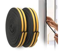 My DIY Window Seal Strip 5 M×4mm x 9mm - 2 Pack E-Type Splits into 2 Strips Self-Adhesive Draught Excluder for Windows & Doors - Weather, Moth & Water-Resistant Sound-Proof Insulation Seal Strip