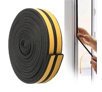My DIY Window Seal Strip 5 M×4mm x 9mm - Pack of 2 E-Type Splits into 2 Strips Self-Adhesive Draught Excluder for Windows & Doors - Weather, Moth & Water-Resistant Sound-Proof Insulation Seal Strip