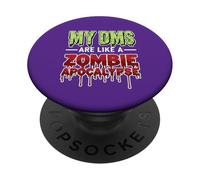 My DMs Are Like a Zombie Apocalypse - Funny Viral meme PopSockets Adhesive PopGrip