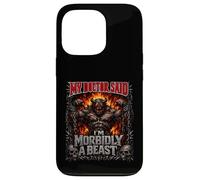 My Doctor Said I'm Morbidly A Beast Funny Monster Skull Joke Case for iPhone 13 Pro