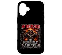My Doctor Said I'm Morbidly A Beast Funny Monster Skull Joke Case for iPhone 16