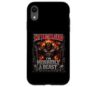 My Doctor Said I'm Morbidly A Beast Funny Monster Skull Joke Case for iPhone XR