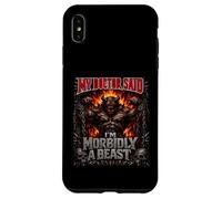 My Doctor Said I'm Morbidly A Beast Funny Monster Skull Joke Case for iPhone XS Max