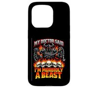 My Doctor Said I'm Morbidly A Beast Funny Skull Bodybuilding Case for iPhone 15 Pro