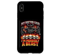 My Doctor Said I'm Morbidly A Beast Funny Skull Bodybuilding Case for iPhone XS Max