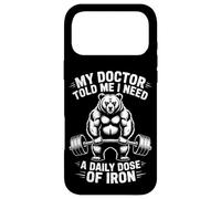 My Doctor Told Me I Need Iron Funny Bear Powerlifter Fitness Case for iPhone 17 Pro Max