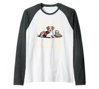 My Dog and I Support Small Businesses Pet Owner Hobby Raglan Baseball Tee