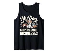 My Dog and I Support Small Businesses Pet Owner Hobby Tank Top