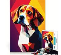 My Dog Beagle 1000 Piece Jigsaw Puzzles for Adults Memory Gain Peaceful Time Design Assembly Premium Gift (50x75cm)